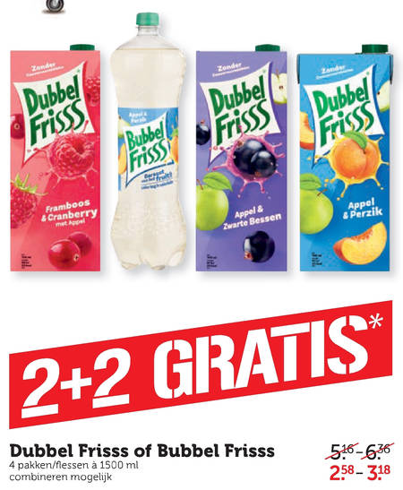 Dubbelfrisss Fruitdrank Frisdrank Folder Aanbieding Bij Coop Details