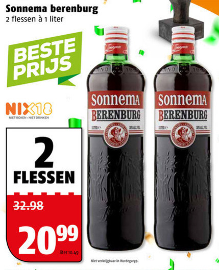 Sonnema Berenburg Folder Aanbieding Bij Poiesz Details