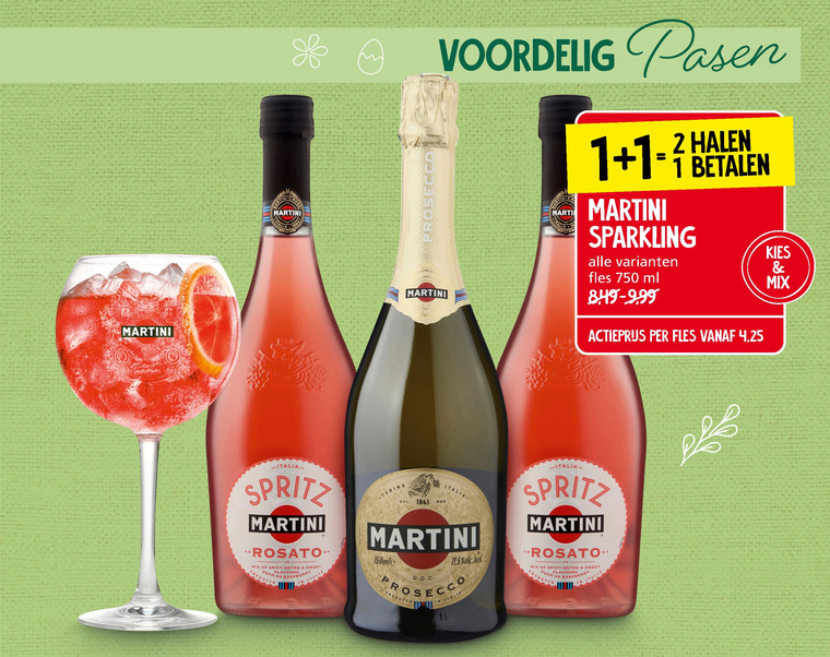 Martini Champagne Sparkling Wijn Folder Aanbieding Bij Jan Linders