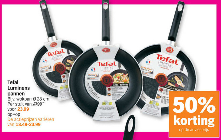 Tefal Koekenpan Folder Aanbieding Bij Albert Heijn Details