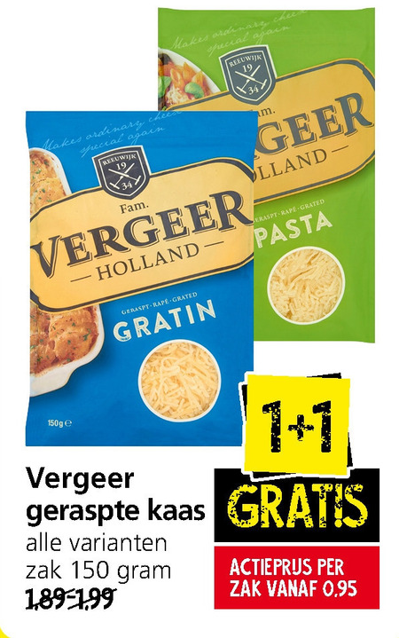 Vergeer Geraspte Kaas Folder Aanbieding Bij Jan Linders Details