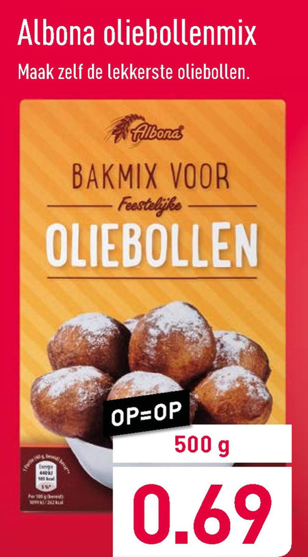 Albona Oliebollenmix Folder Aanbieding Bij Aldi Details