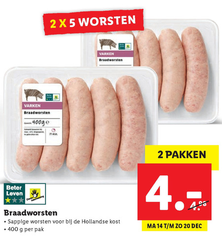 Braadworst Folder Aanbieding Bij Lidl Details