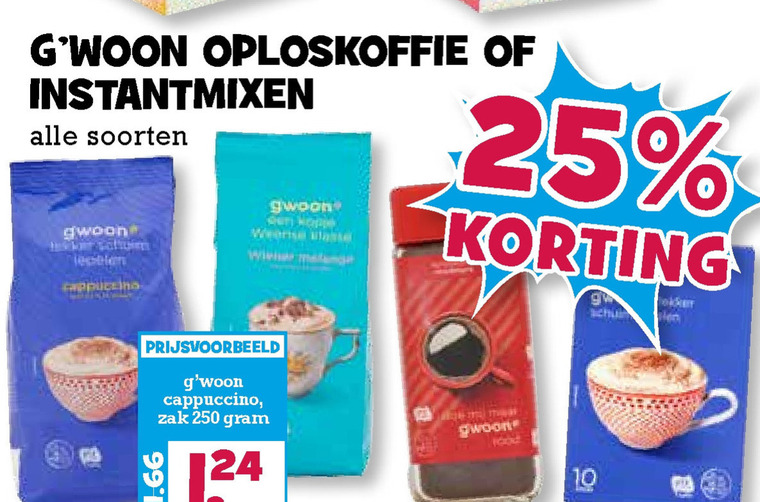 Gwoon Oploskoffie Folder Aanbieding Bij Boons Markt Details