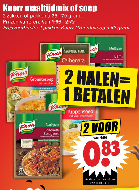 Knorr Maaltijdmix Soep Folder Aanbieding Bij Dirk Details