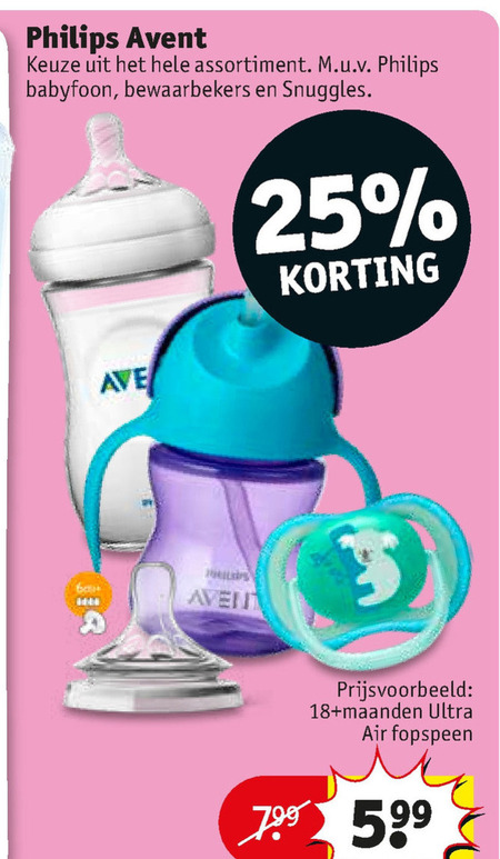 Avent Antilekbeker Fopspeen Folder Aanbieding Bij Kruidvat Details