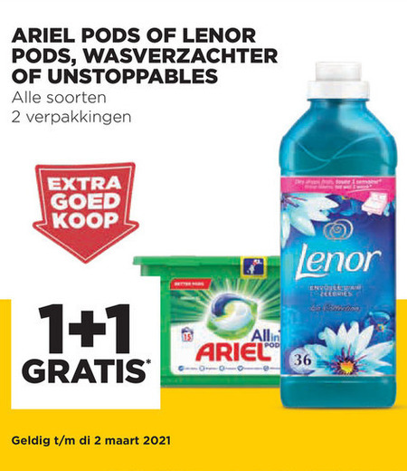 Lenor Wasverzachter Wasmiddel Folder Aanbieding Bij Jumbo Details