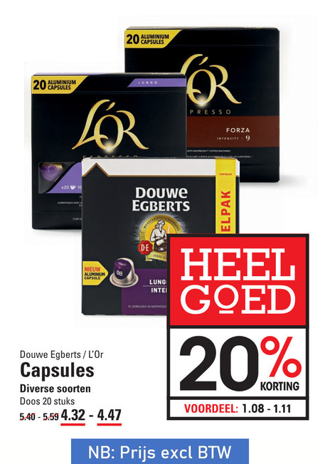 Douwe Egberts L Or Koffiecups Folder Aanbieding Bij Sligro Details