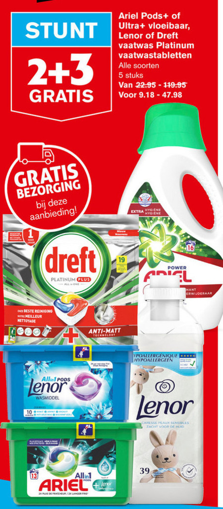 Lenor Wasmiddel Vaatwasmiddel Folder Aanbieding Bij Hoogvliet Details