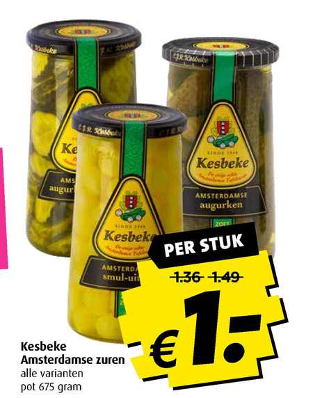 Kesbeke Augurken Tafelzuren Folder Aanbieding Bij Boni Details