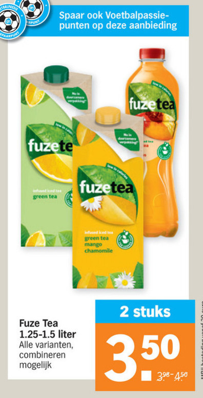 Fuze Tea Ice Tea Folder Aanbieding Bij Albert Heijn Details