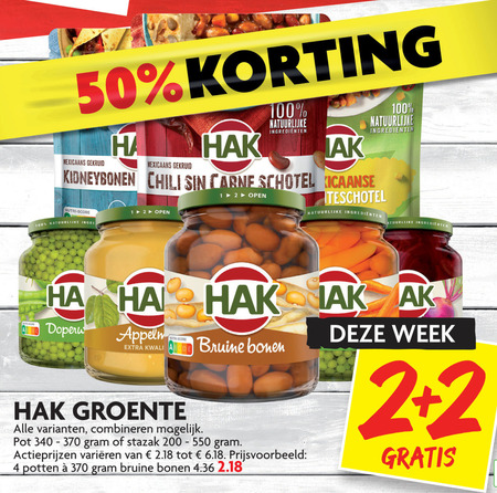 Hak Groenteconserven Sperziebonen Folder Aanbieding Bij Dekamarkt