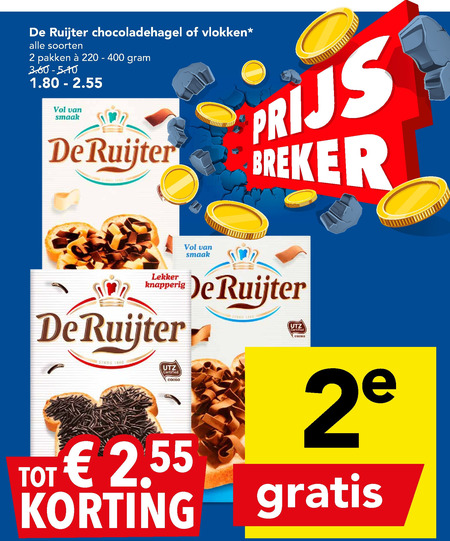 De Ruijter Boterhamvlokken Hagelslag Folder Aanbieding Bij Deen Details