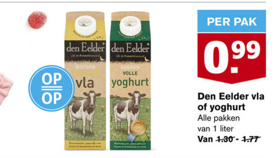 Den Eelder Yoghurt Vla Folder Aanbieding Bij Hoogvliet Details