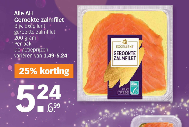 Albert Heijn Huismerk Gerookte Zalmfilet Folder Aanbieding Bij Albert