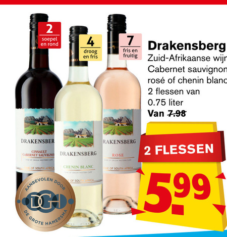 Drakensberg Rose Rode Wijn Folder Aanbieding Bij Hoogvliet Details