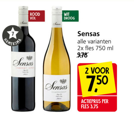 Sensas Rode Wijn Witte Wijn Folder Aanbieding Bij Jan Linders Details