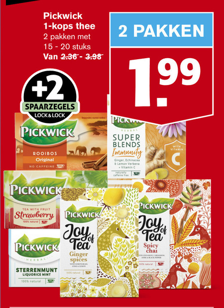 Pickwick Thee Folder Aanbieding Bij Hoogvliet Details