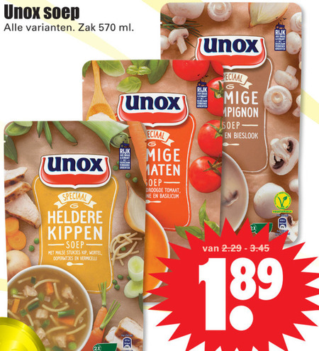 Unox Soep Folder Aanbieding Bij Dirk Details