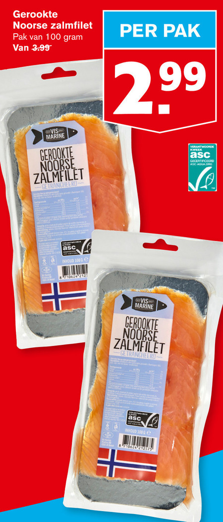 Gerookte Zalmfilet Folder Aanbieding Bij Hoogvliet Details