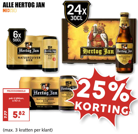 Hertog Jan Blikje Bier Krat Bier Folder Aanbieding Bij Mcd Supermarkt