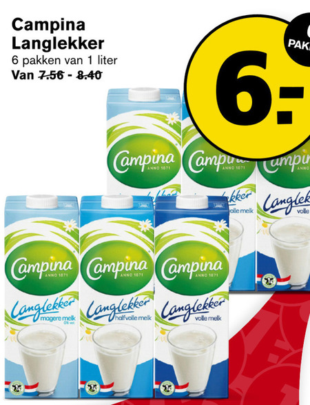 Campina Melk Folder Aanbieding Bij Hoogvliet Details