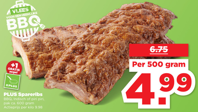 Spareribs Folder Aanbieding Bij Plus Details