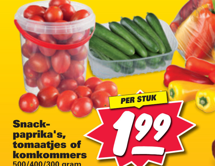 Snackkomkommer Cherry Tomaten Folder Aanbieding Bij Nettorama Details