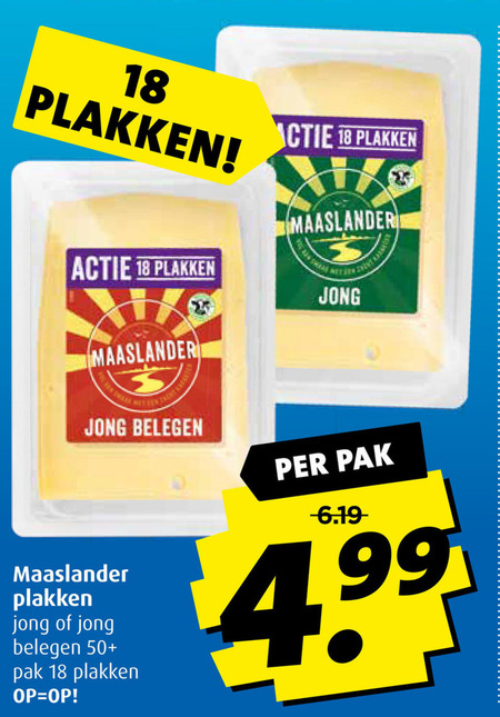 Maaslander Kaasplakken Folder Aanbieding Bij Boni Details