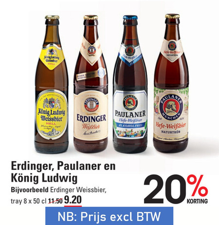 Erdinger Witbier Folder Aanbieding Bij Sligro Details