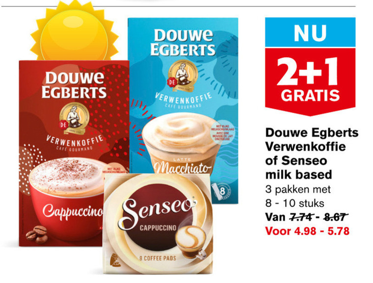 Douwe Egberts Koffiepad Oploskoffie Folder Aanbieding Bij Hoogvliet