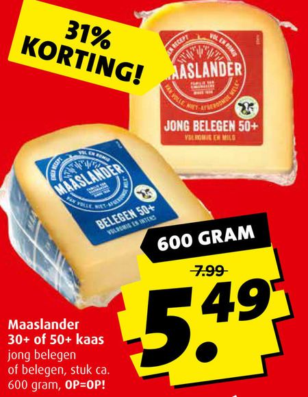 Maaslander Kaas Folder Aanbieding Bij Boni Details