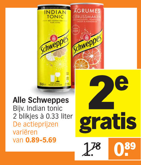 Schweppes Frisdrank Folder Aanbieding Bij Albert Heijn Details