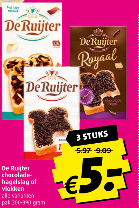 De Ruijter Hagelslag Boterhamvlokken Folder Aanbieding Bij Boni Details