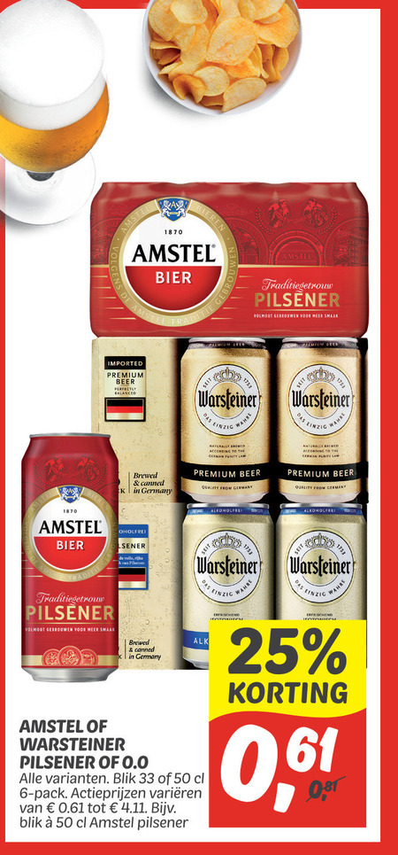 Warsteiner Blikje Bier Folder Aanbieding Bij Dekamarkt Details