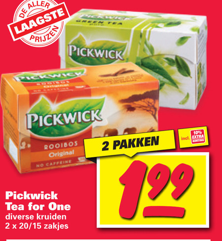 Pickwick Thee Folder Aanbieding Bij Nettorama Details