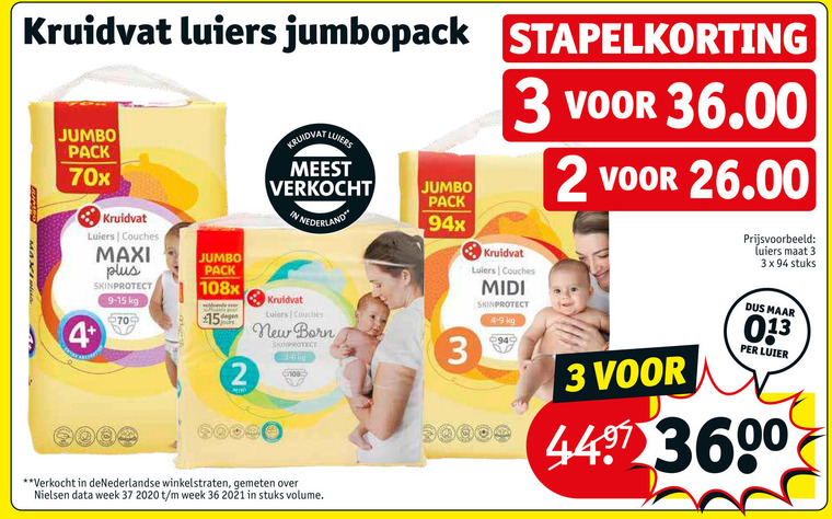 Kruidvat Huismerk Luiers Folder Aanbieding Bij Kruidvat Details