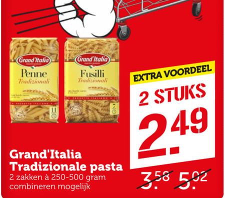 Grand Italia Fusilli Pasta Folder Aanbieding Bij Coop Details