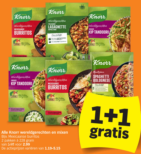 Knorr Maaltijdmix Folder Aanbieding Bij Albert Heijn Details