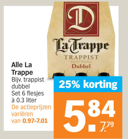 La Trappe Speciaalbier Folder Aanbieding Bij Albert Heijn Details