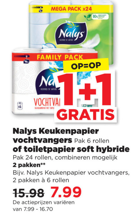 Nalys Toiletpapier Keukenpapier Folder Aanbieding Bij Plus Details