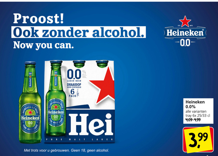 Heineken Alcoholvrij Bier Blikje Bier Folder Aanbieding Bij Jan