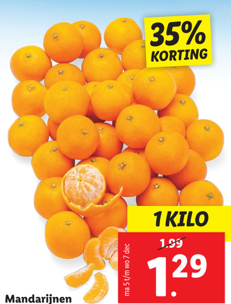 Mandarijnen Folder Aanbieding Bij Lidl Details