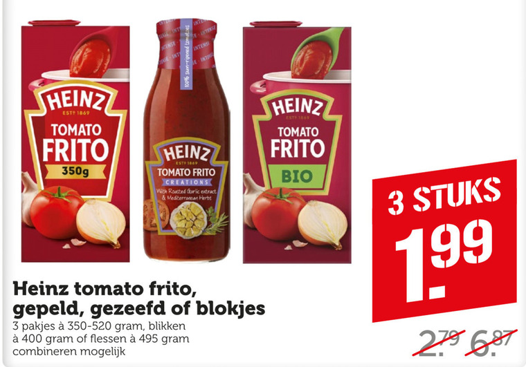 Heinz Tomatenpuree Tomatenblokjes Folder Aanbieding Bij Coop Details