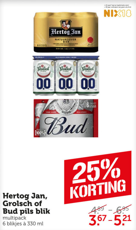 Bud Blikje Bier Folder Aanbieding Bij Coop Details