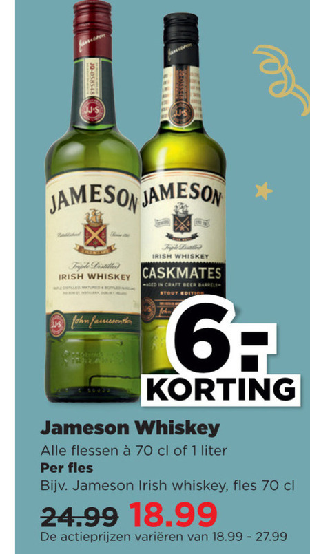 Jameson Whisky Folder Aanbieding Bij Plus Details