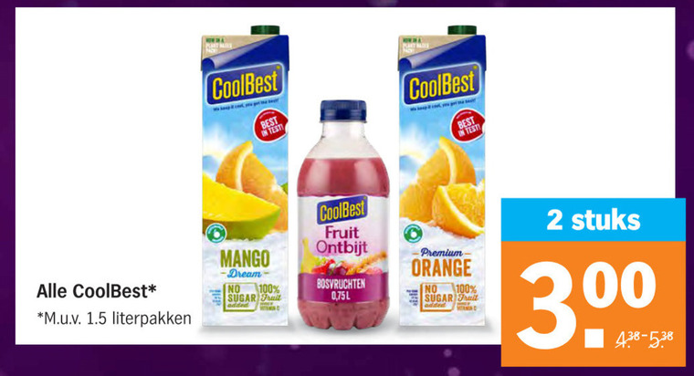 Coolbest Vruchtensap Folder Aanbieding Bij Albert Heijn Details