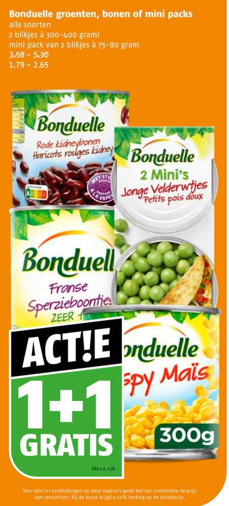 Bonduelle Groenteconserven Folder Aanbieding Bij Poiesz Details