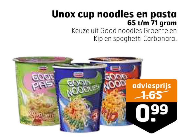 Unox Noodles Folder Aanbieding Bij Trekpleister Details