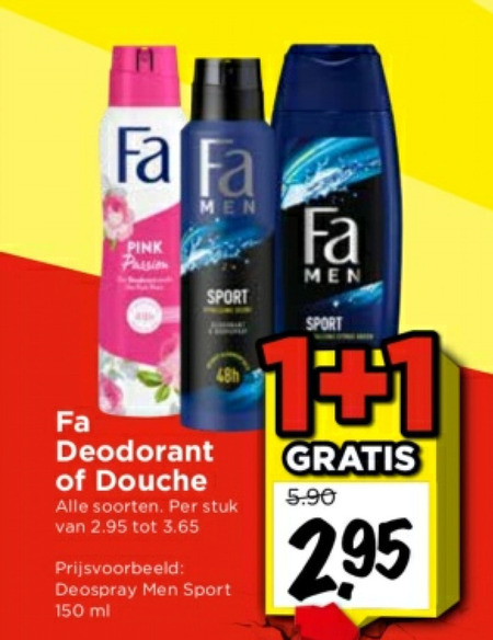 Fa Deodorant Douchegel Folder Aanbieding Bij Vomar Details